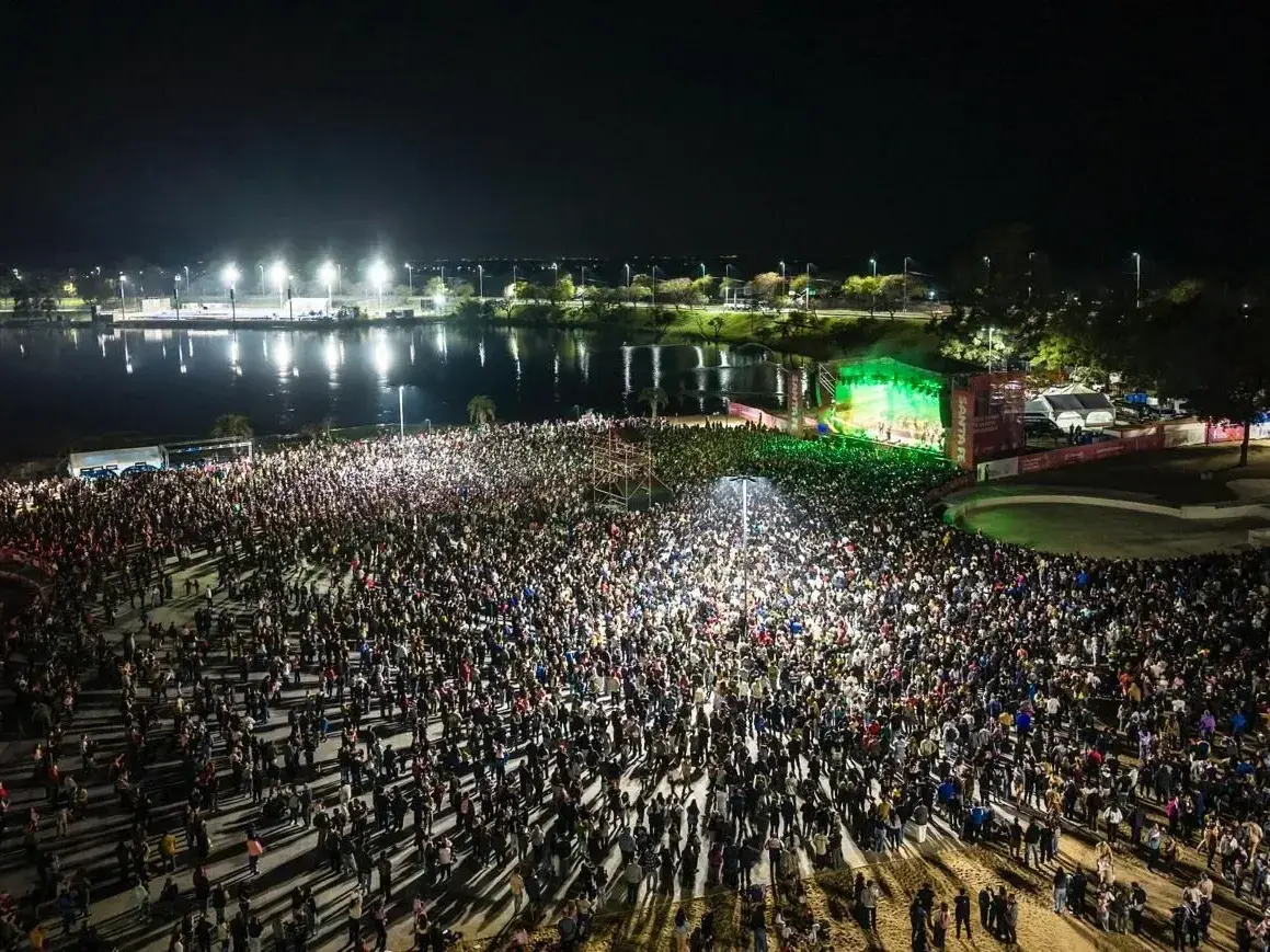 Los Tipitos y Los Totora hicieron vibrar al Santa Fe Foto: Prensa Juegos Suramericanos