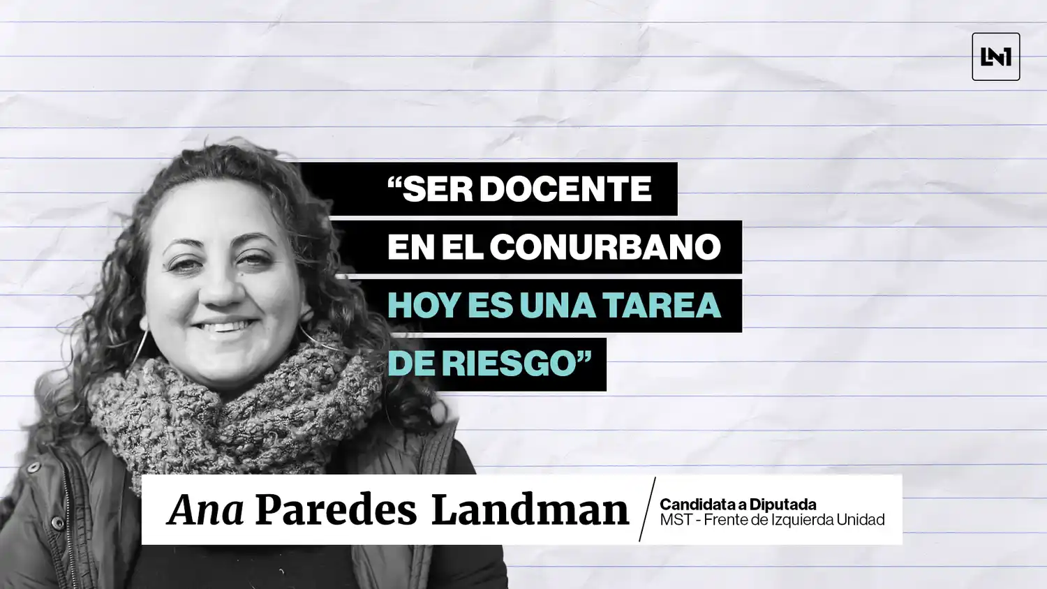 Ana Paredes Landman dialogó con LANOTICIA1.COM.