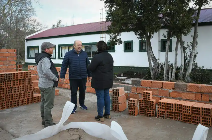 Educación: avanza la obra de ampliación de la EP N°2 de Manuel Cobo