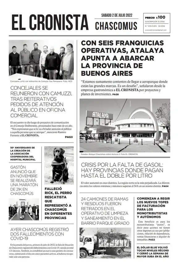 Tapa 2 de julio 2022