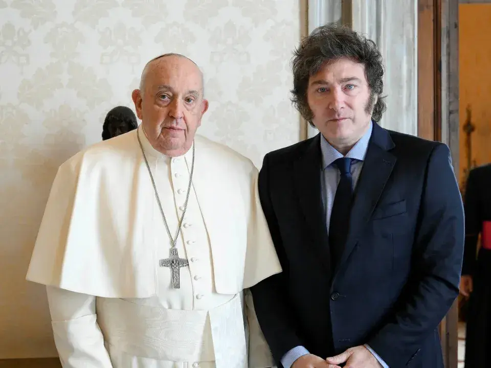 El Papa y Javier Milei