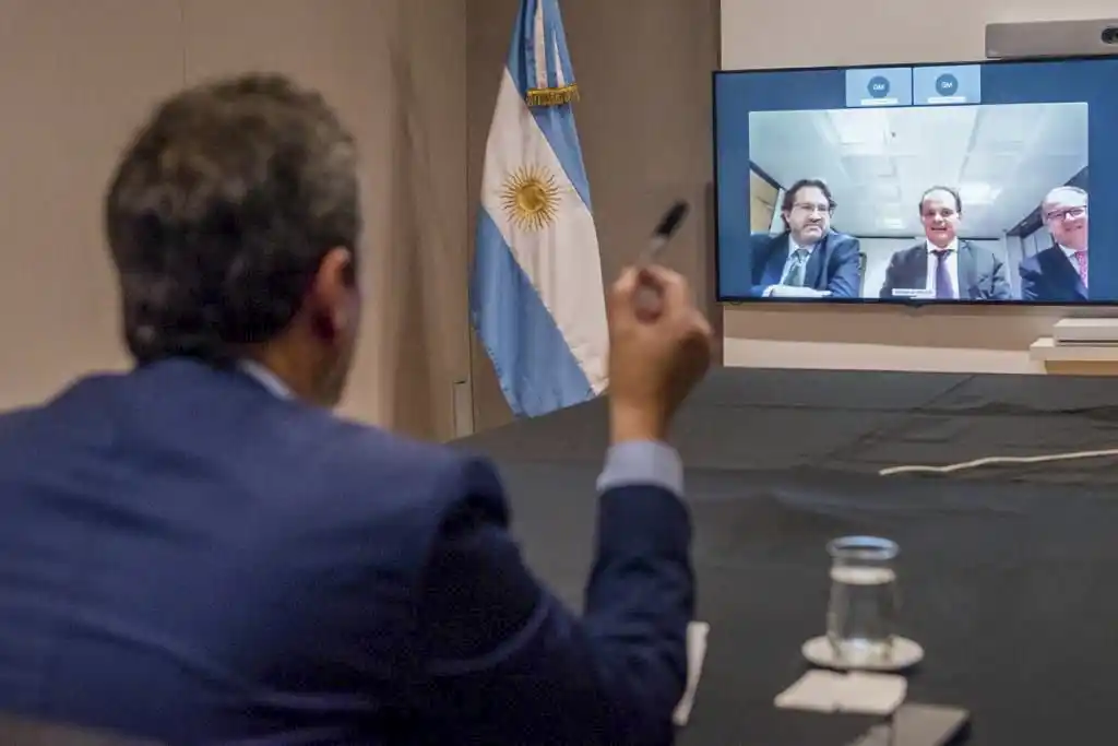 Sergio Massa participó de la negociación en forma remota.