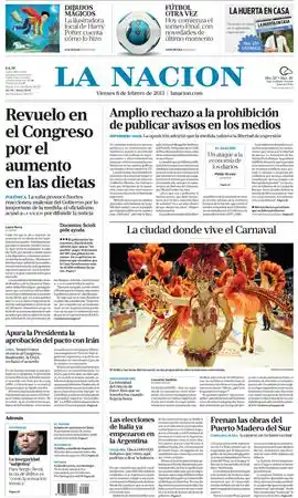 Gualeguaychú es tapa de La Nación