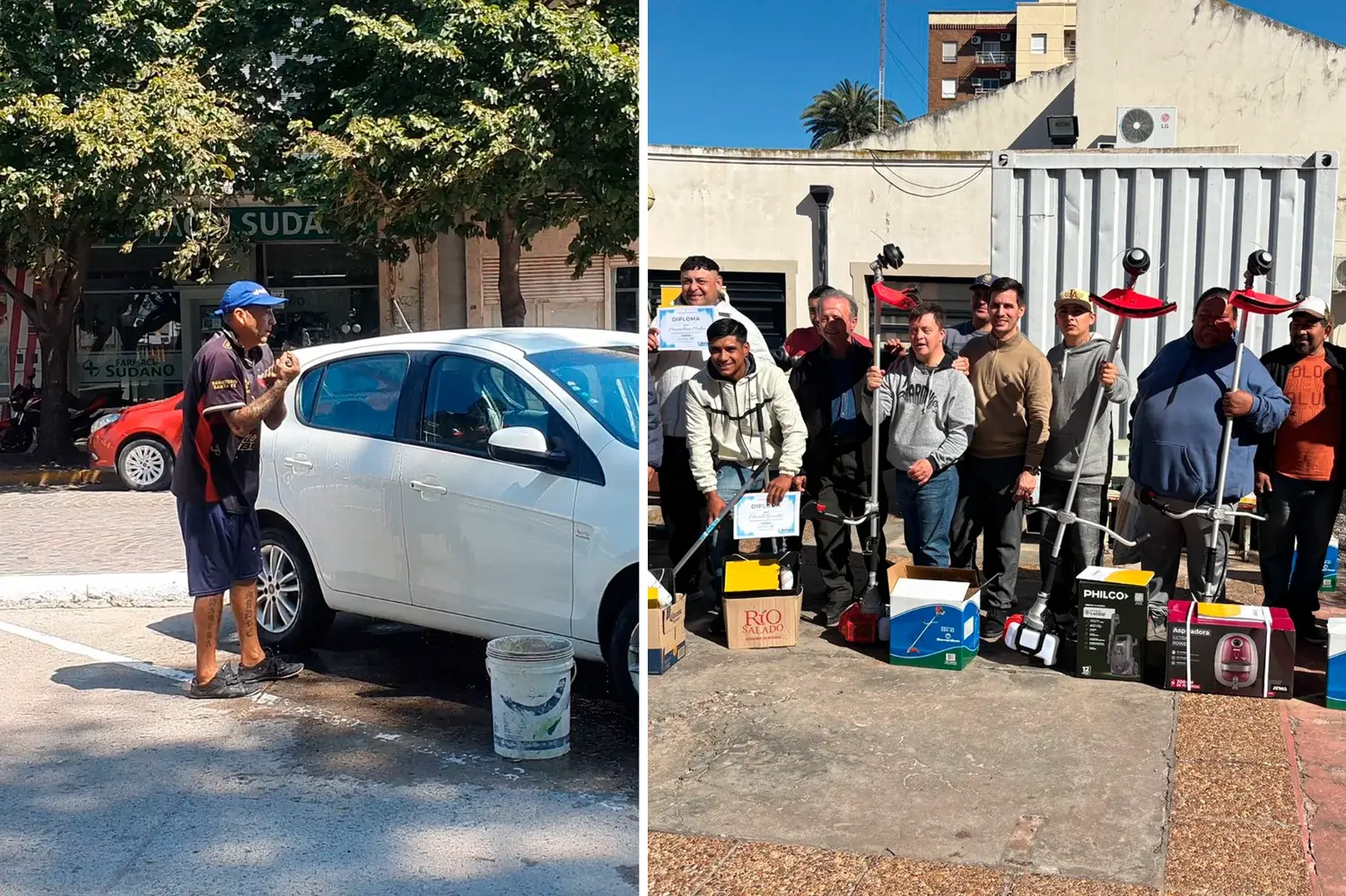 Espacios verdes, peluquería, electricidad, albañilería y más: ¿cómo contratar los servicios de los ex lavacoches?