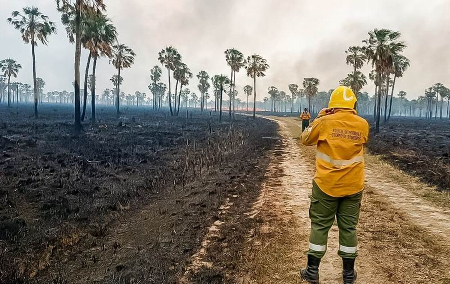 Bomberos extinguieron un incendio de
grandes proporciones en el Estero Poí