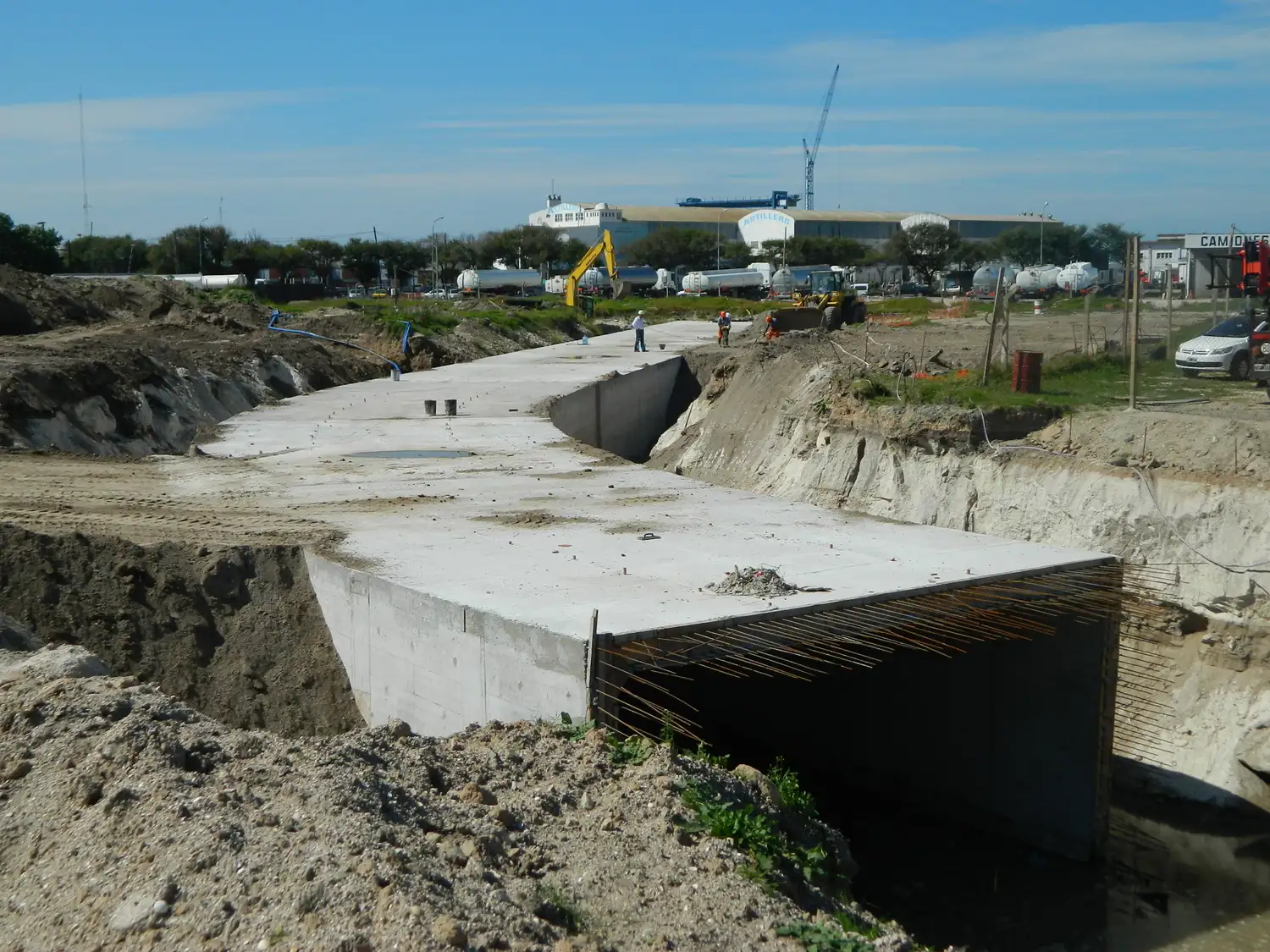Se reanuda la obra en la desembocadura del Arroyo del Barco