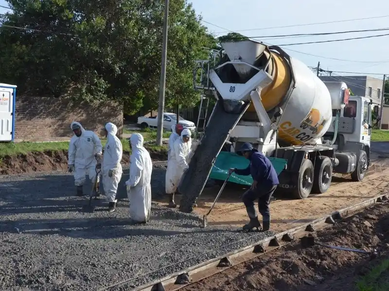 Las obras no se detienen en la ciudad.