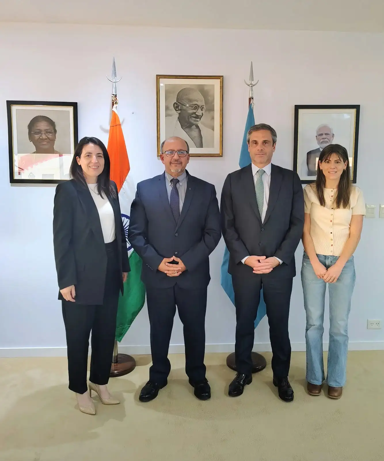 Michel y Marclay se reunieron con el embajador de la India para mejorar el acceso de las exportaciones entrerrianas