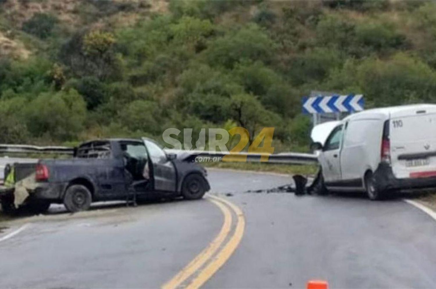 Video: registró el choque de frente del auto en el que iba 