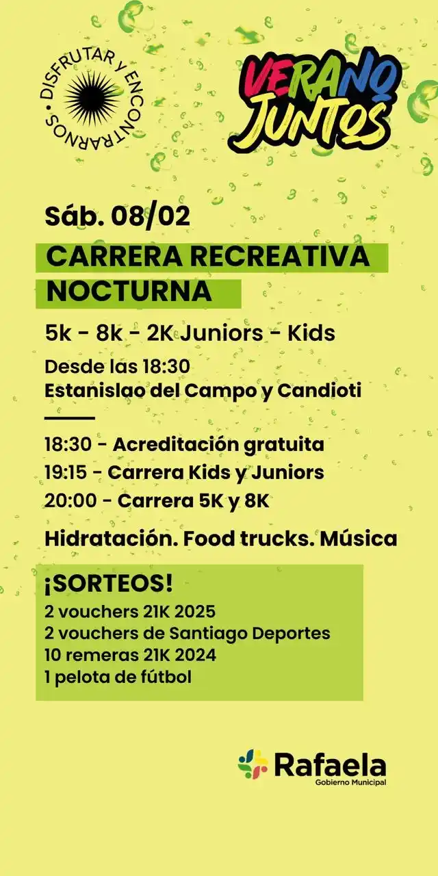 verano juntos carrera nocturna