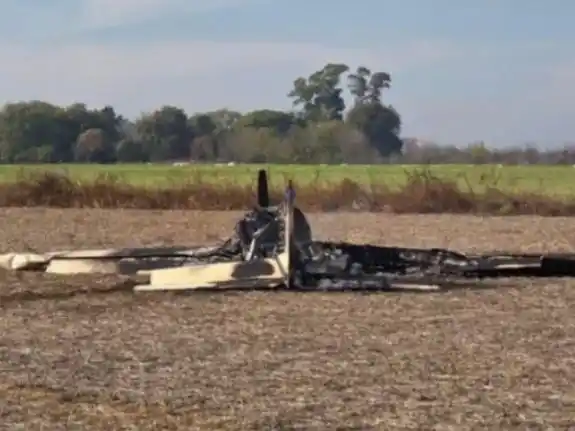 Misterio absoluto: encuentran avioneta incendiada en un campo de la región