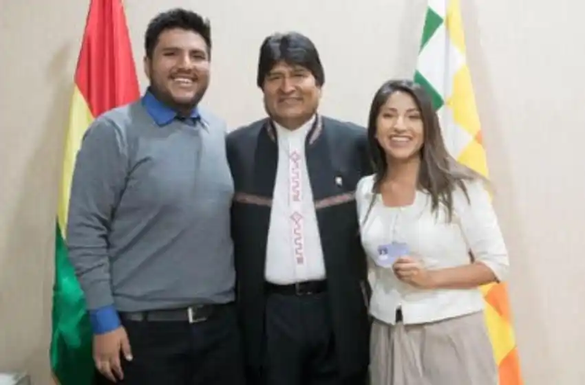 Los hijos de Evo Morales llegaron a la Argentina
