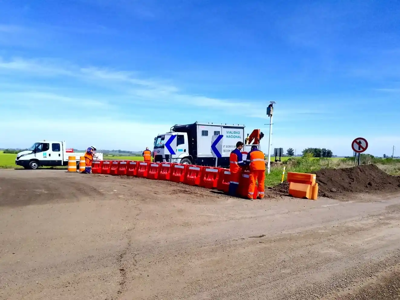 Se realizaron trabajos de señalamiento en rutas nacionales de Entre Ríos