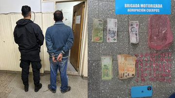 Tres detenidos en zona oeste con 60 envoltorios de cocaína
