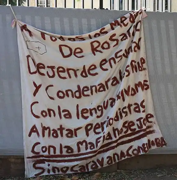 Amenaza mafiosa a periodistas de Rosario