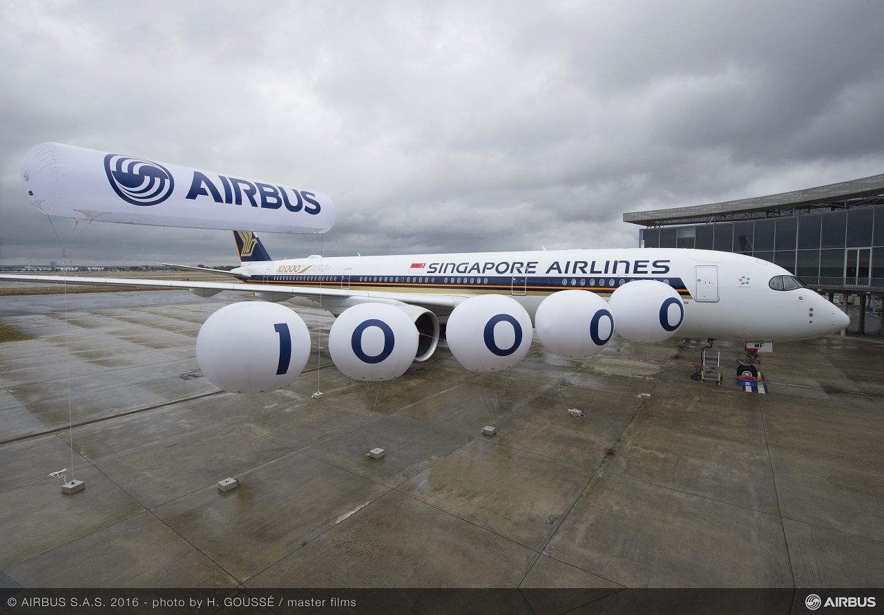 Airbus entregó su aeronave número 10.000