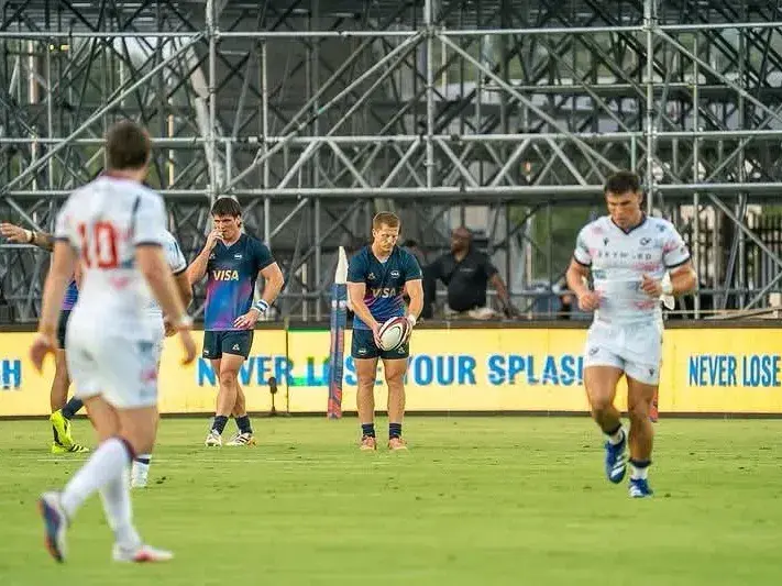 Argentina XV perdió 25 a 24 ante EE.UU en un amistoso diputado en Miami. Foto: UAR
