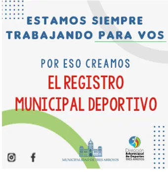 Se encuentra publicado el Registro Municipal Deportivo