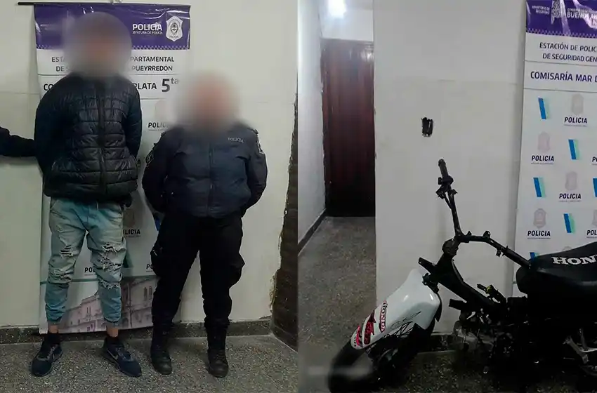 Lo detienen en una moto robada hace dos meses