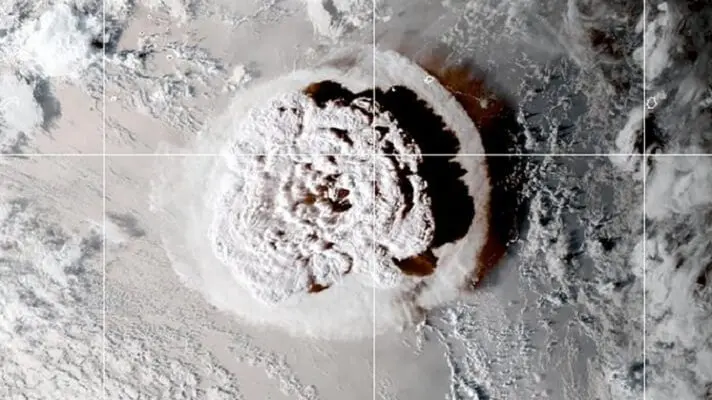 ¡MÁS PODEROSA QUE LA BOMBA ATÓMICA! Así fue la erupción del volcán en Tonga