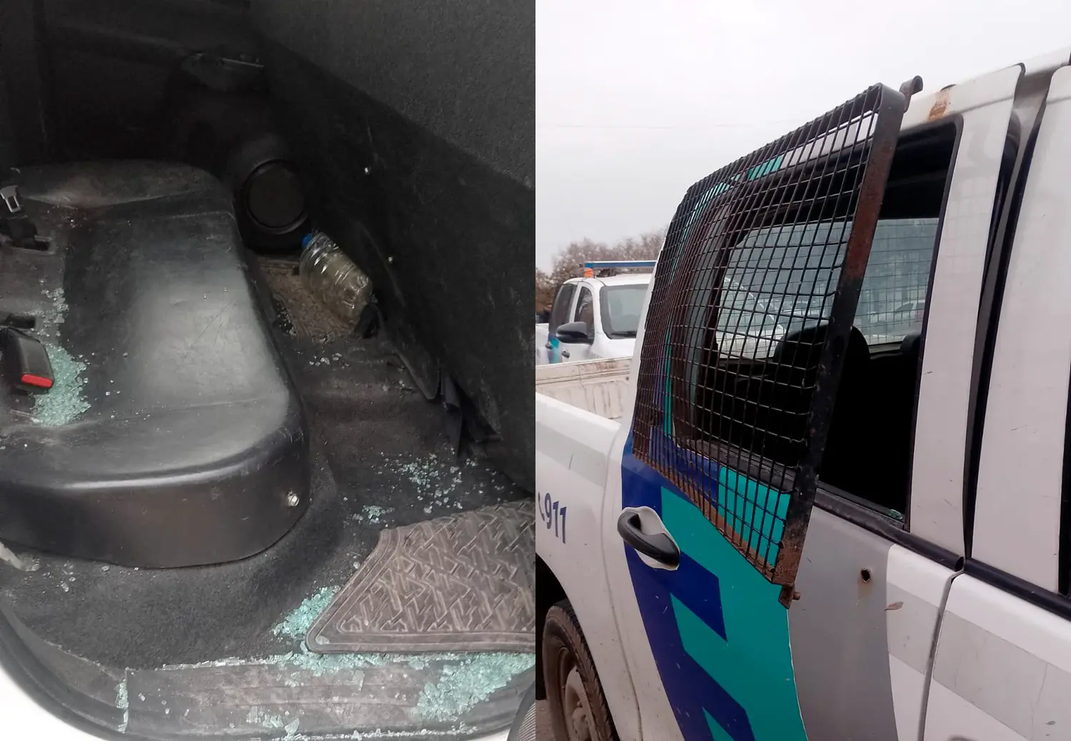 Rompió el vidrio del patrullero tras ser arrestado por querer conducir alcoholizado