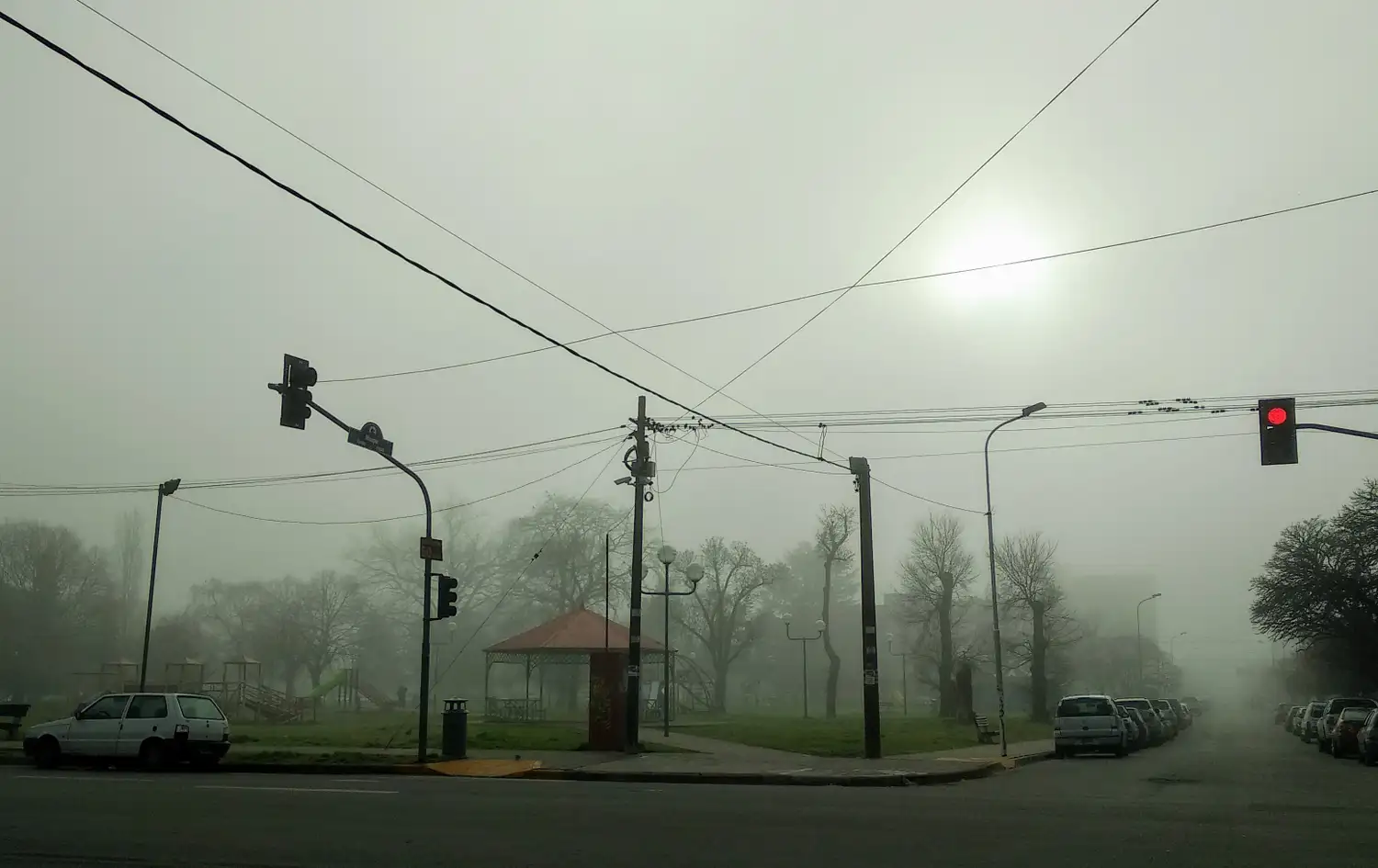 La niebla cubrió Tandil