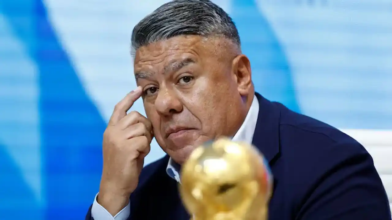 El presidente Claudio Tapia