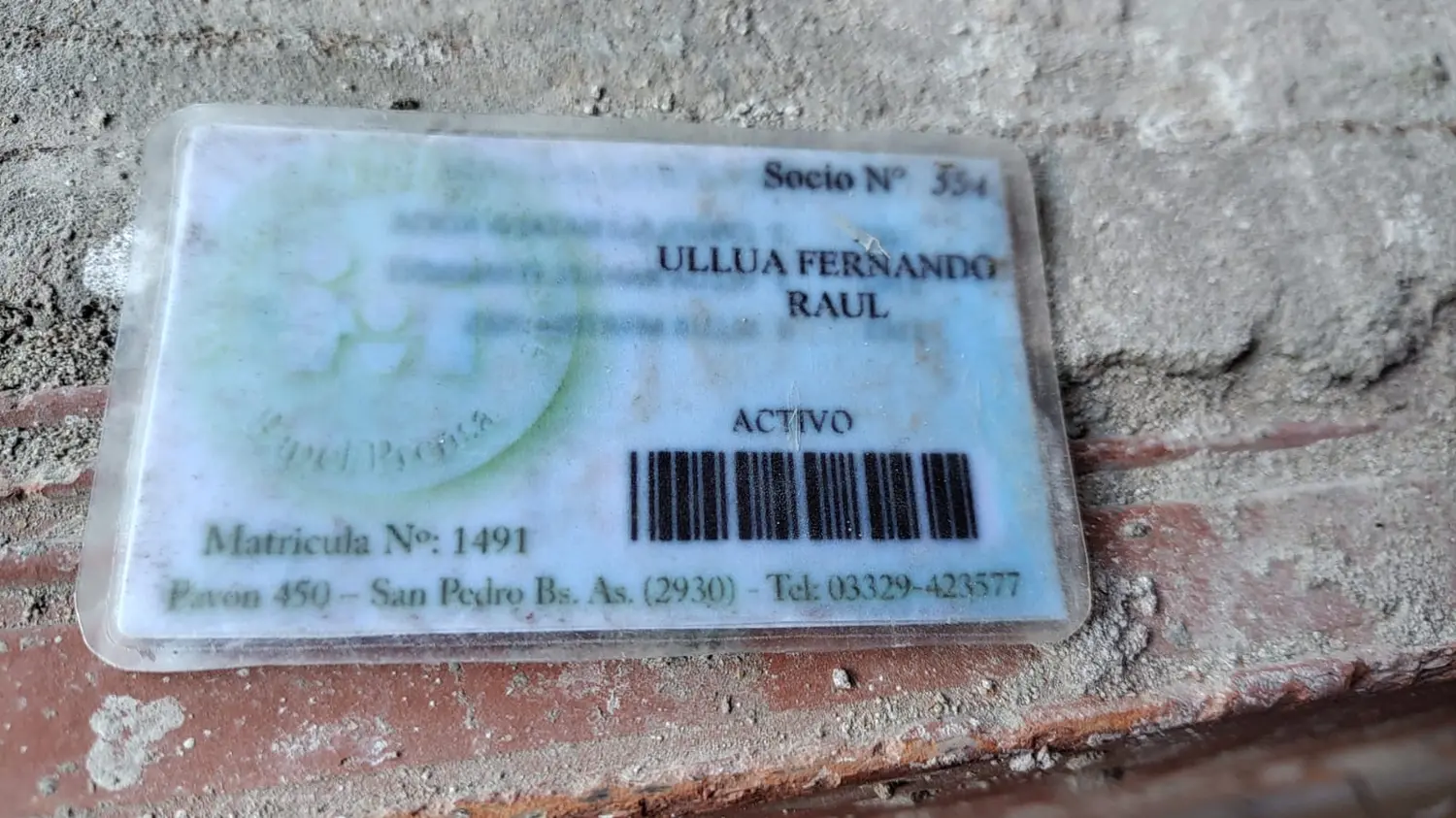Carnet encontrado