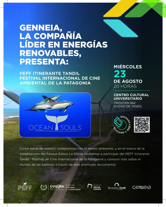 Genneia invitó a la comunidad a ser parte del Festival Internacional de Cine Ambiental de la Patagonia