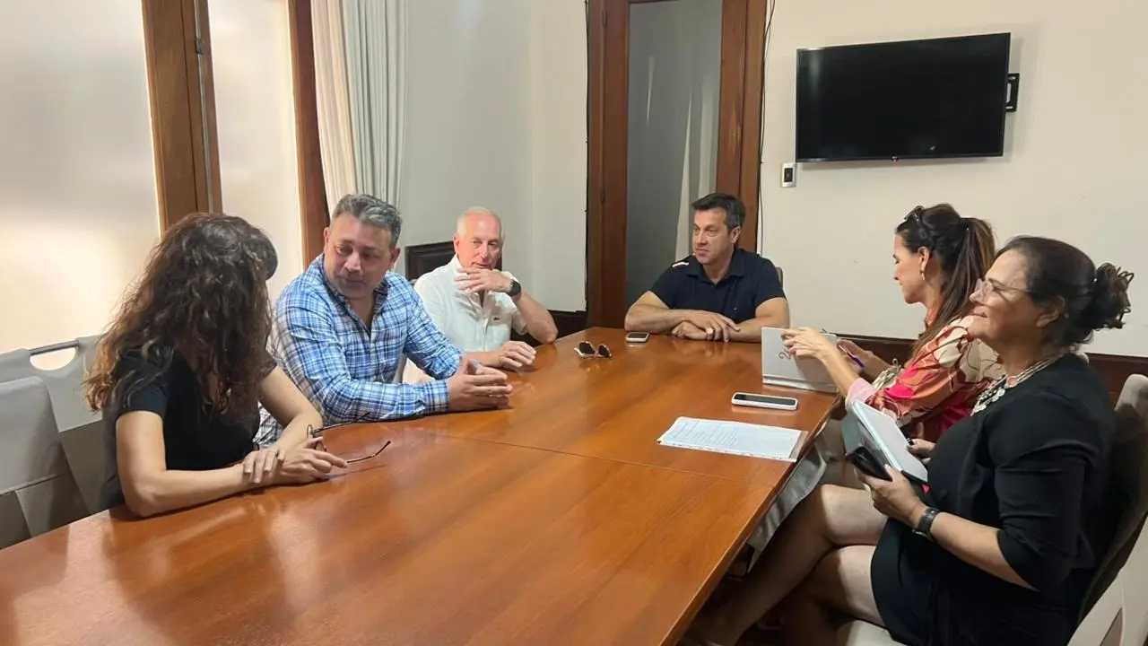 Reunión en el despacho de Rojas