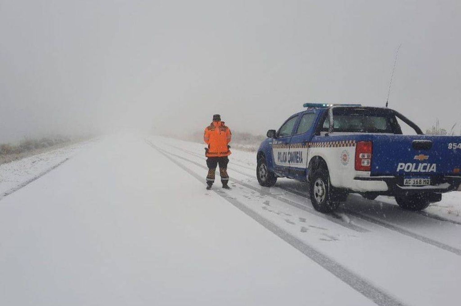 Volvió a nevar en las Altas Cumbres de Córdoba