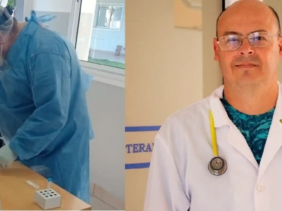 Médicos solidarios en Morteros: se fueron a vacunar y terminaron hisopando 