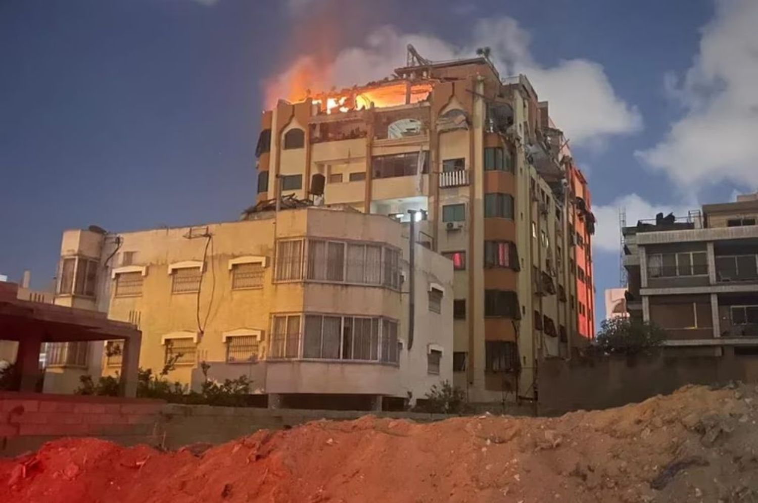 Israel realizó una serie de bombardeos contra objetivos en la Franja de Gaza