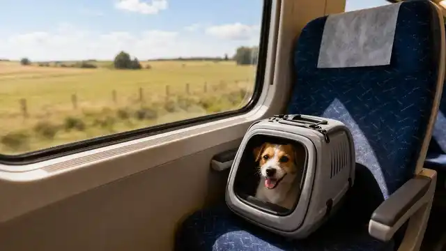 Ya se puede viajar con perros y gatos en el tren Buenos Aires - Mar del Plata. Foto: Agencia NA (IA)