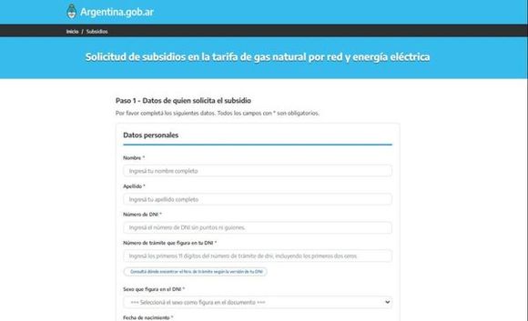 Subsidio para la luz y el gas: Claudia completó el formulario y lo contó en Sin Galera