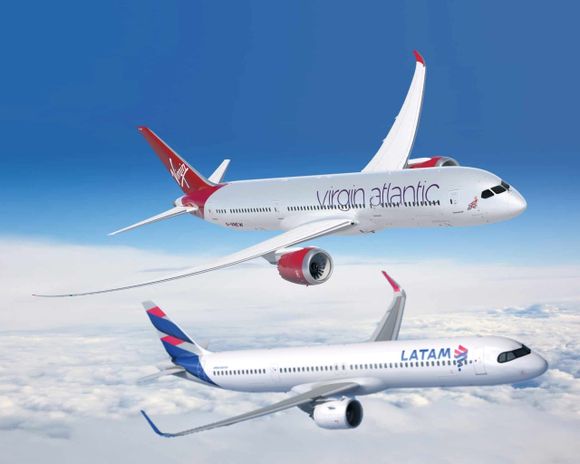 Virgin Atlantic y LATAM Airlines solicitan al DOT un acuerdo de código compartido