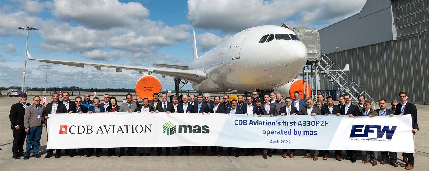 CDB Aviation recibe el primer A330-300 P2F para la mexicana mas