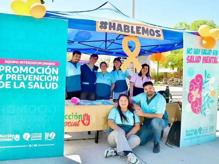 Prevención del suicidio: la comuna cerró en el 
Mástil Municipal actividades de concientización