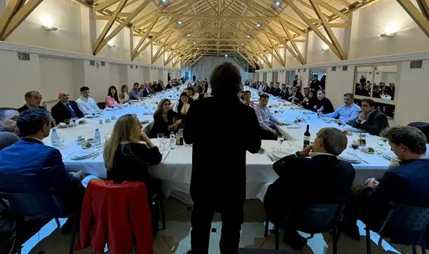 Milei habla ante los invitados