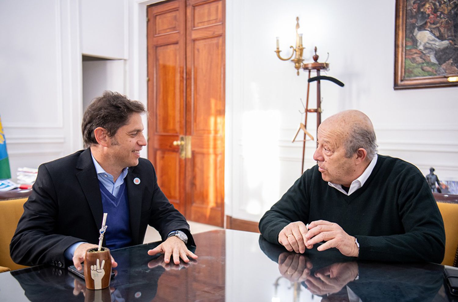 Kicillof se reunió con el intendente de Mar Chiquita