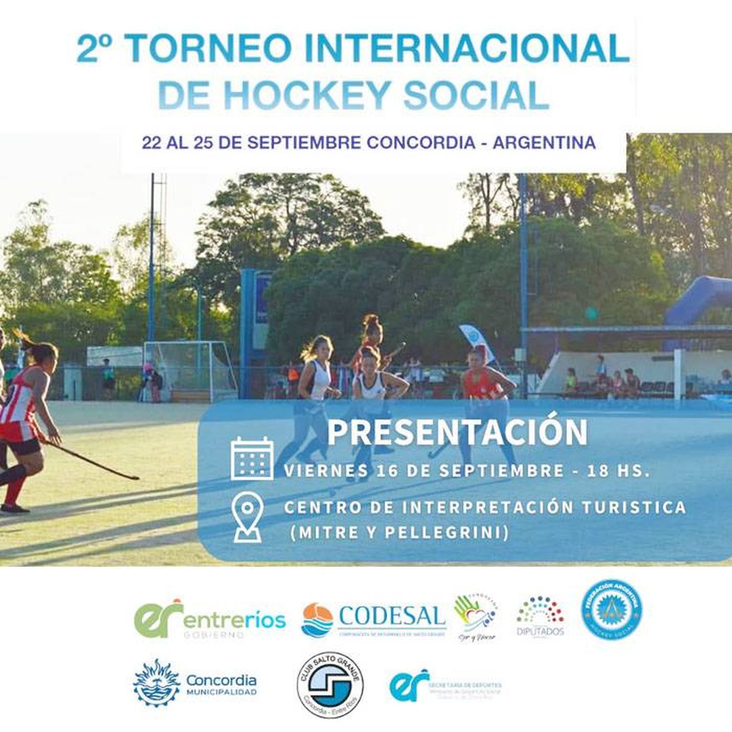 Presentación del Torneo Hockey Social en Concordia