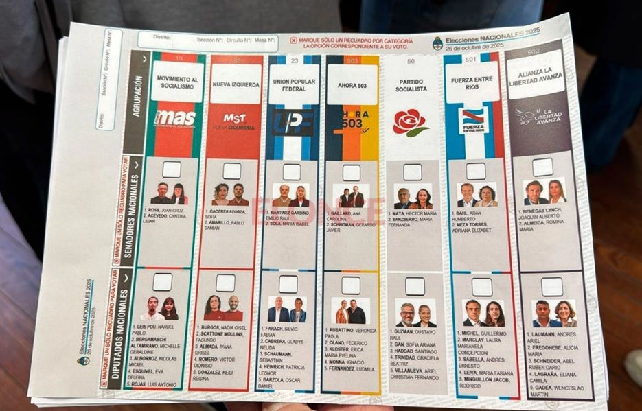 Boleta Única de Papel: Cómo se votará en las elecciones 2025