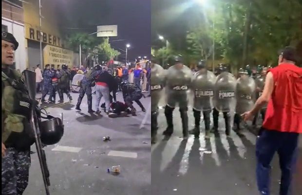 Avellaneda: Represión policial a hinchas de Independiente en la previa del partido con Central Córdoba