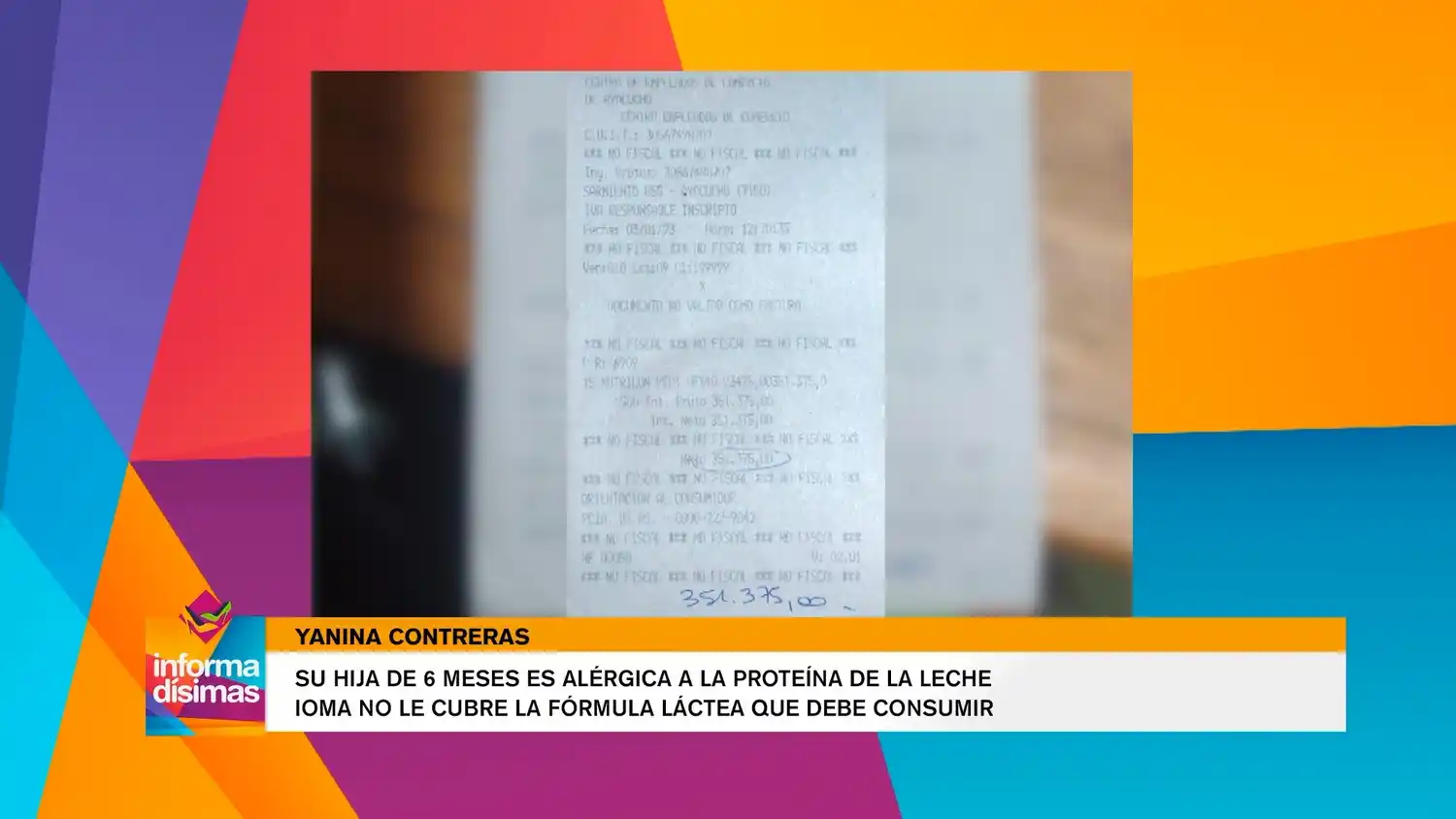 Ioma no le cubre la formula láctea que debe consumir su hija de 6 meses