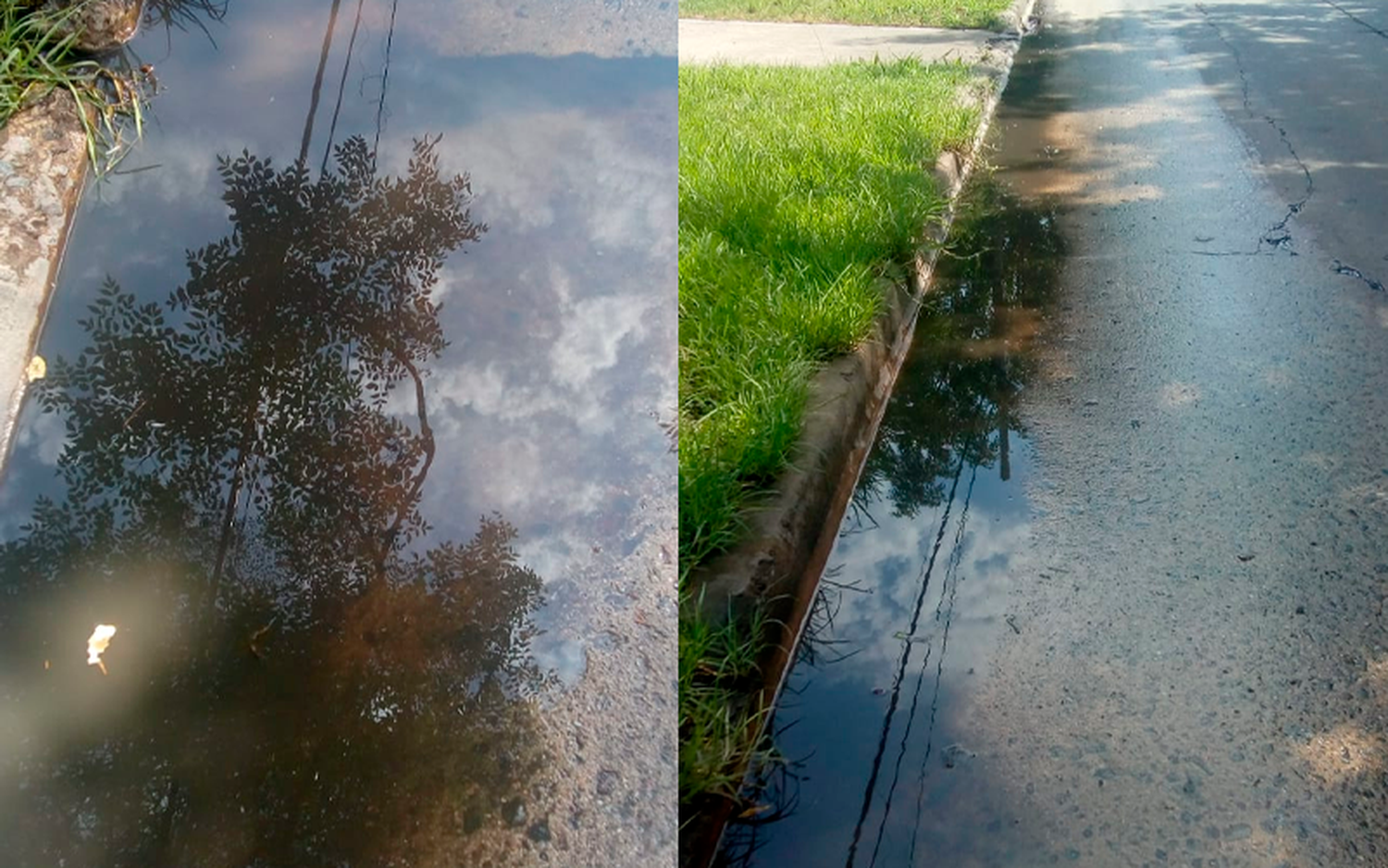 Reclamo: pérdida de agua en calle Salta