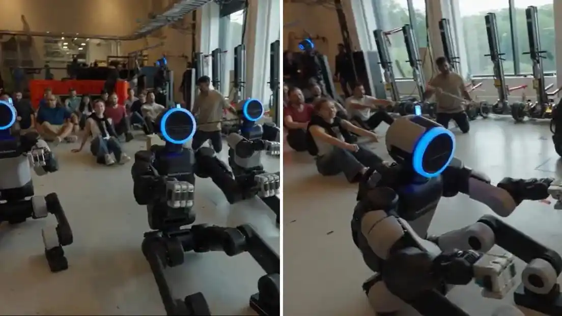 Robots de Boston Dynamics se volvieron hinchas noruegos y recrearon la celebración vikinga.