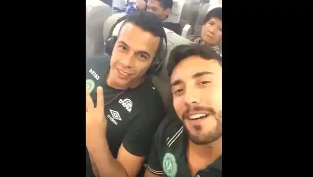 El últimos video de los jugadores antes de la tragedia aérea 