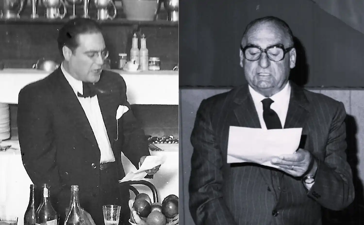 Juan Ricardo Cornaglia y  Raúl G. Villafañe y (Archivo Gráfico y Museo Histórico)