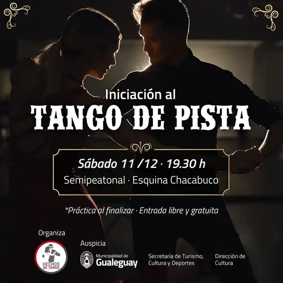 Día del Tango: realizan una clase abierta