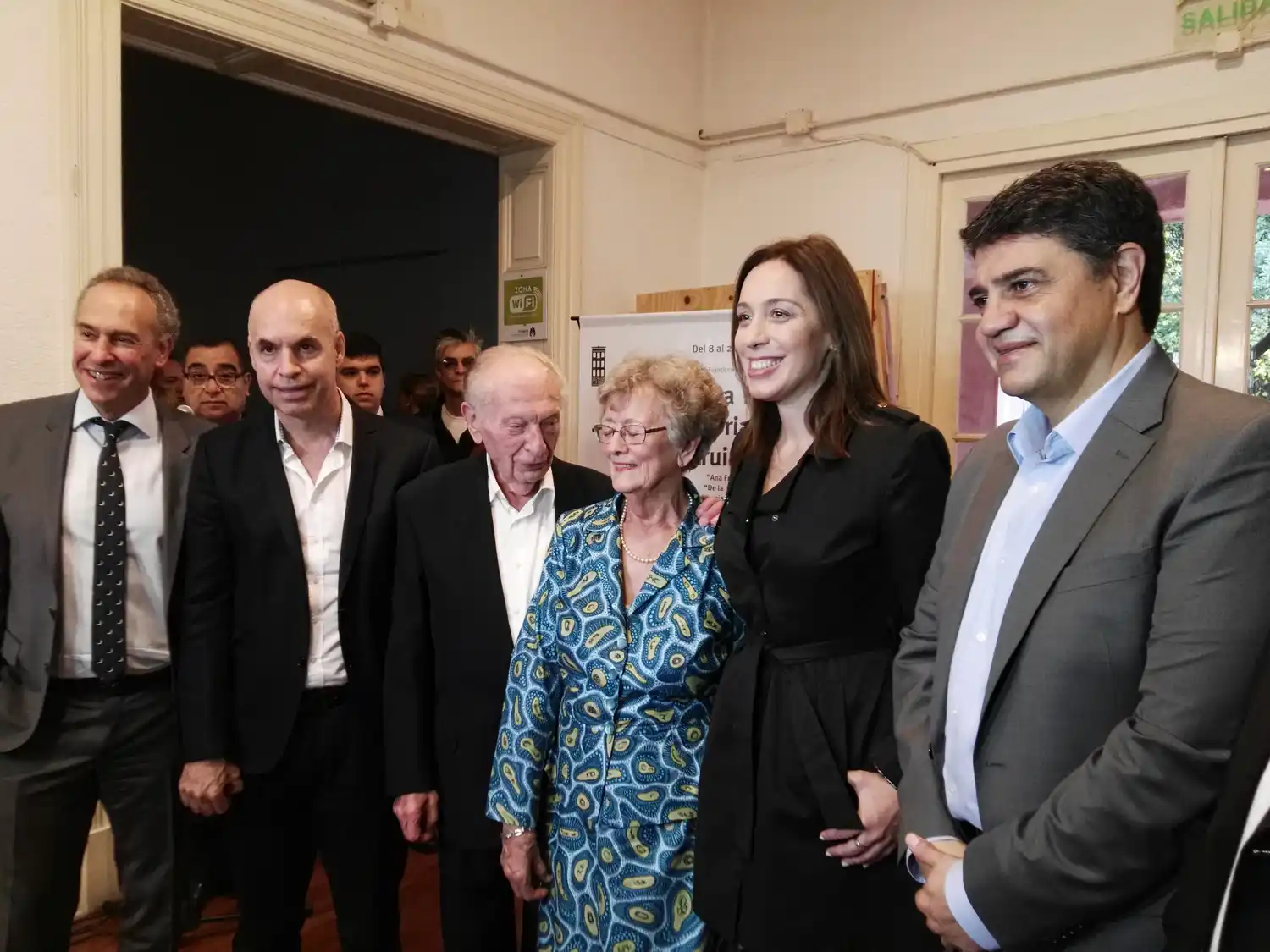 Vidal y Jorge Macri presentaron la muestra de Ana Frank en Vicente López